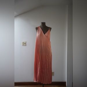 Zara Chain Strap Pleated Dress